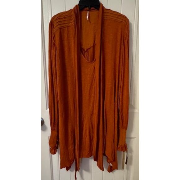 Free People  Bridgette Tunic Dress Terra Brown L - Picture 2 of 4